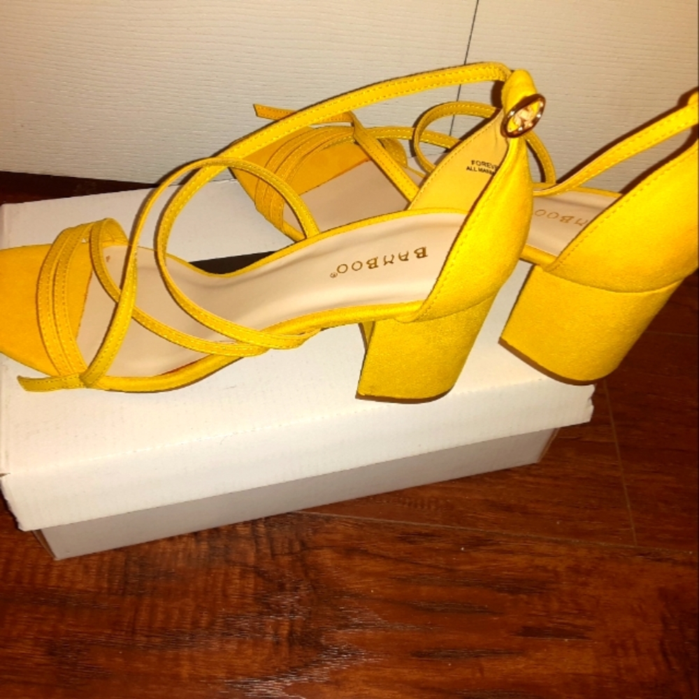 Yellow Sandals Heels